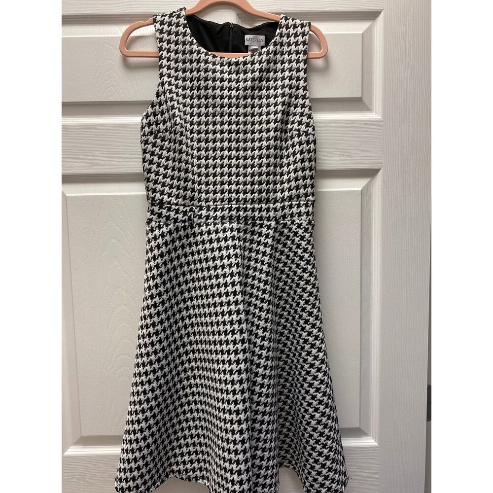 Kate Lily Houndstooth Dress Size 8